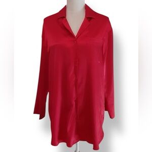 Victoria’s Secret Red Buttondown Nightwear Size S